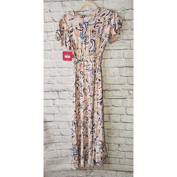 Isabel Maternity Size XS Flutter Short Sleeve Maternity Dress - Picture 3 of 4